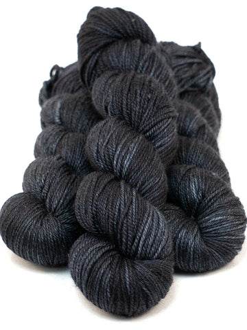 Hand-dyed yarn DK PURE CHARBON DK weight yarn