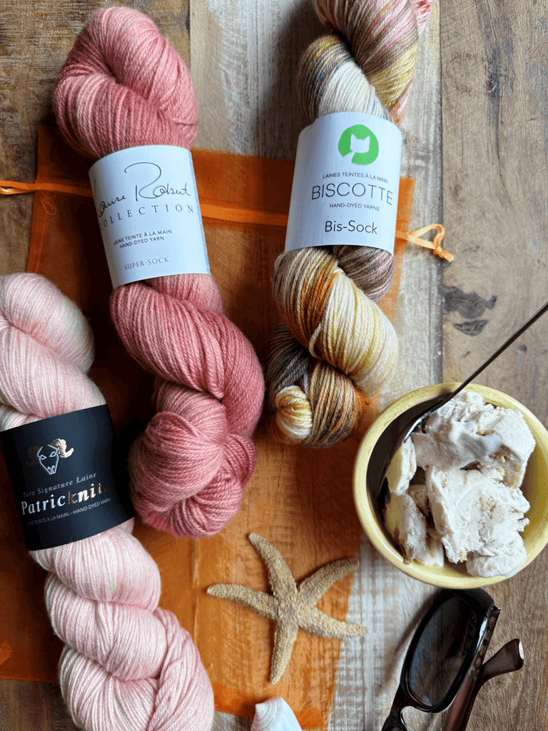 ♥ Sock Knitter Vacation Box ♥ - KNITTING KIT - Les Laines Biscotte Yarns