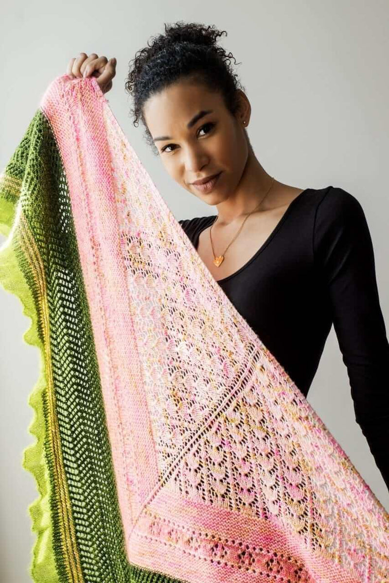 Life In Full Bloom Shawl Pattern – Les Laines Biscotte Yarns