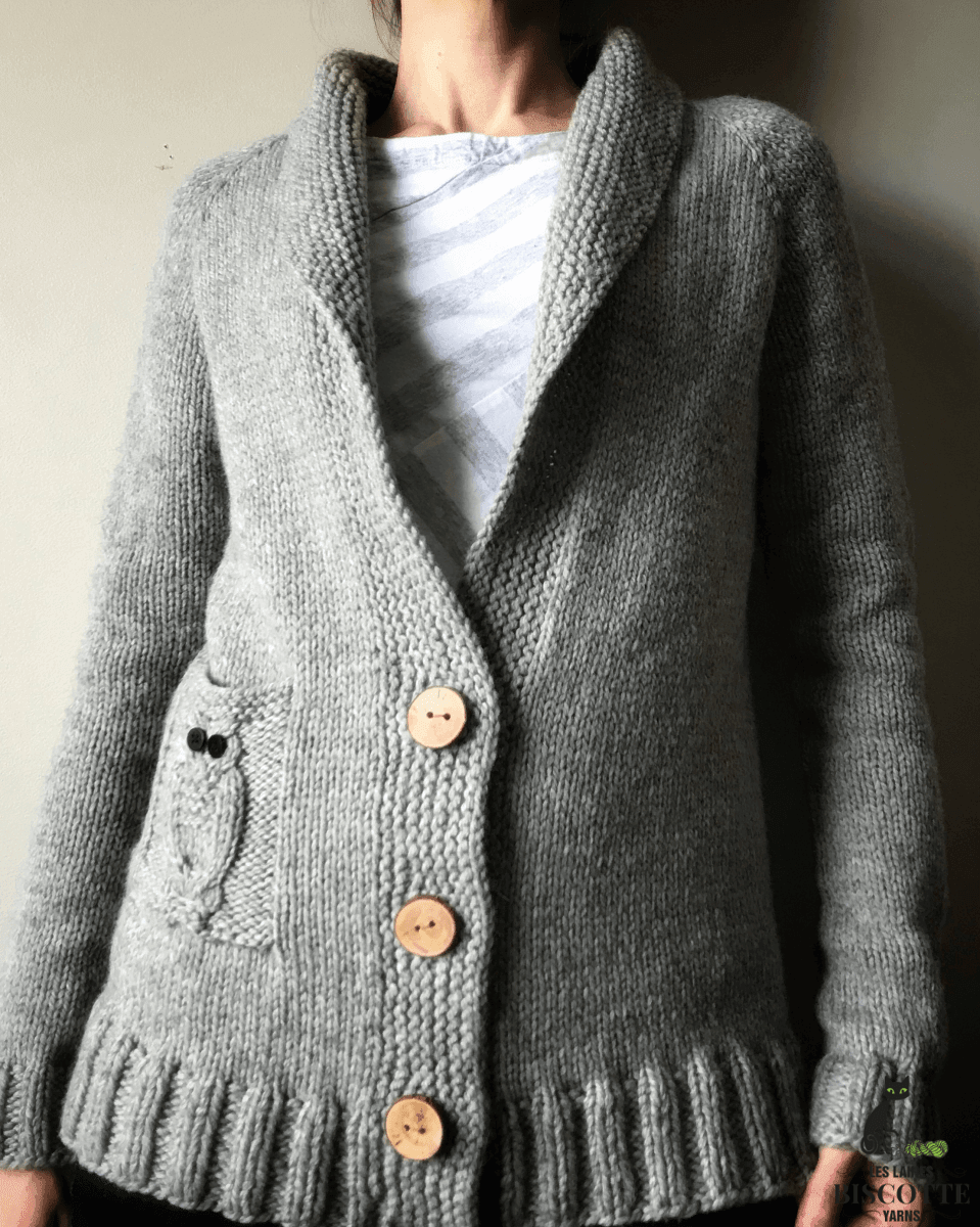Hedwig Cardigan Free Pattern – Les Laines Biscotte Yarns