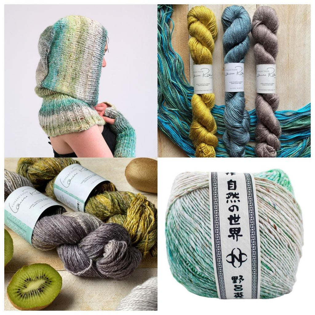 Hand dyed yarns, Balaclavas, pattern, kit