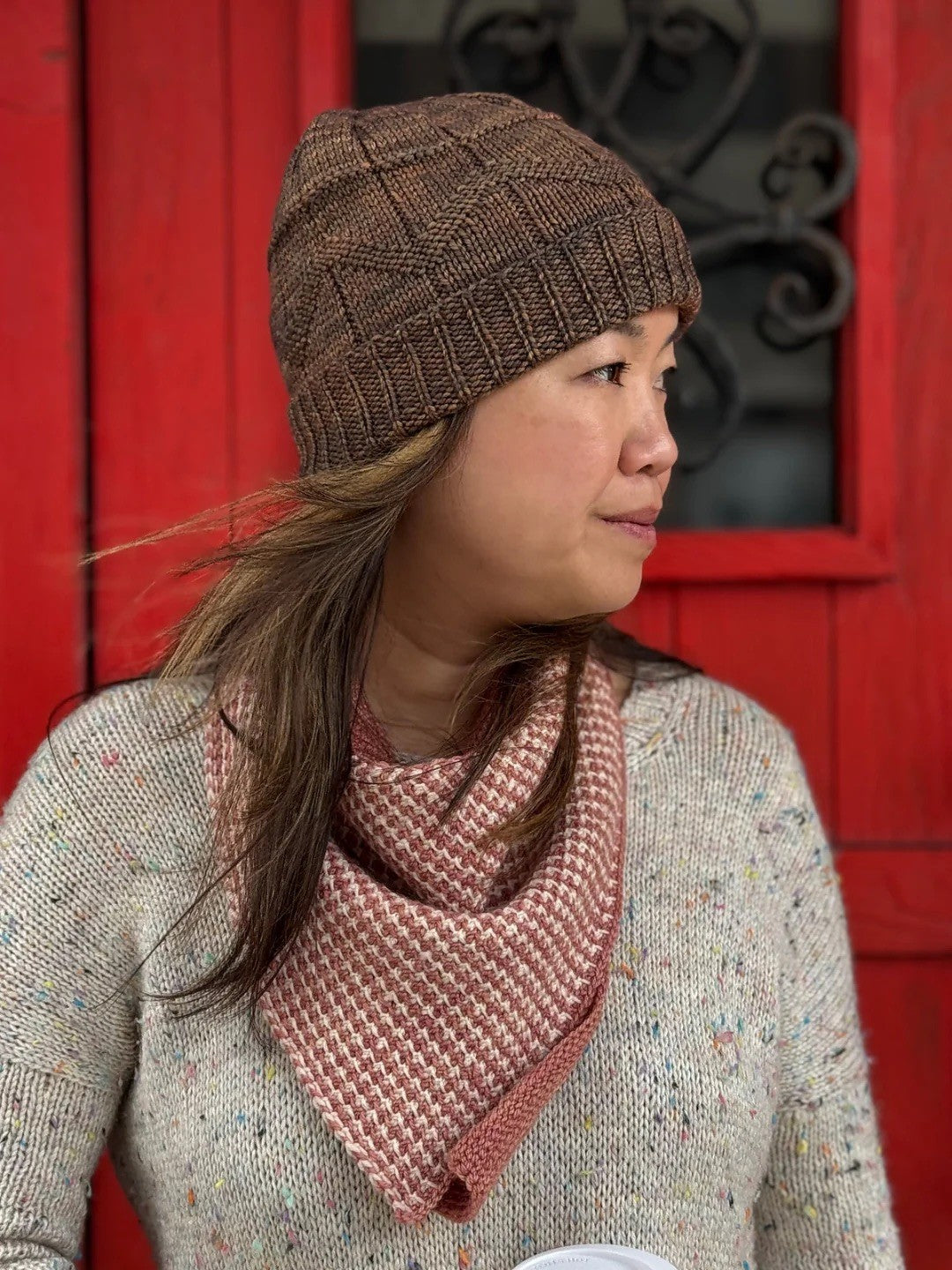 Julie Peng knitting patterns and kits with Les Laines Biscotte