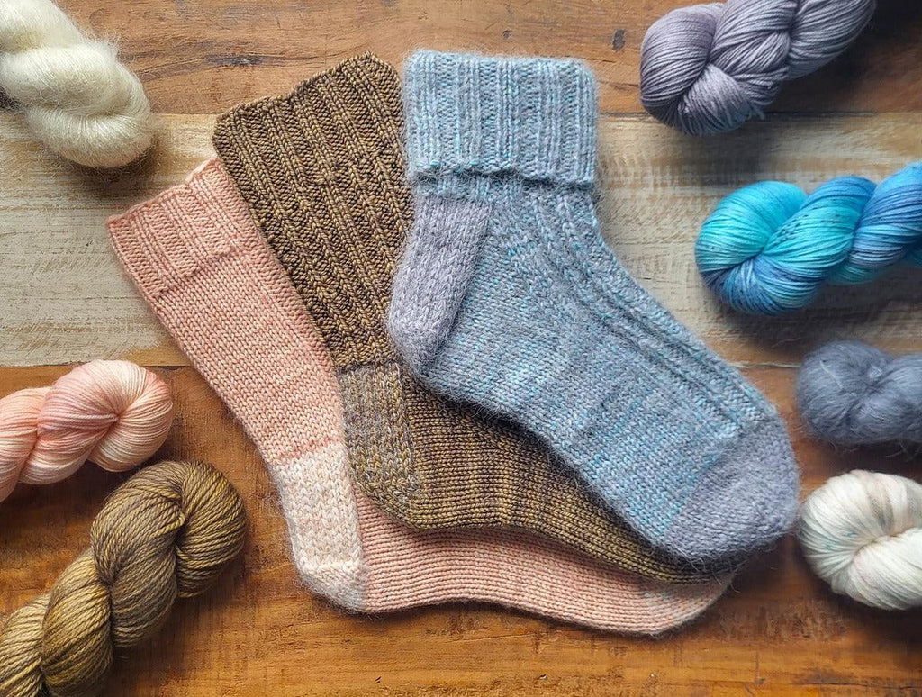 Cozy Socks Gift Set | Knitting kit - Les Laines Biscotte Yarns