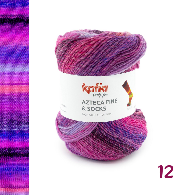 AZTECA FINE & SOCKS - Katia color 12
