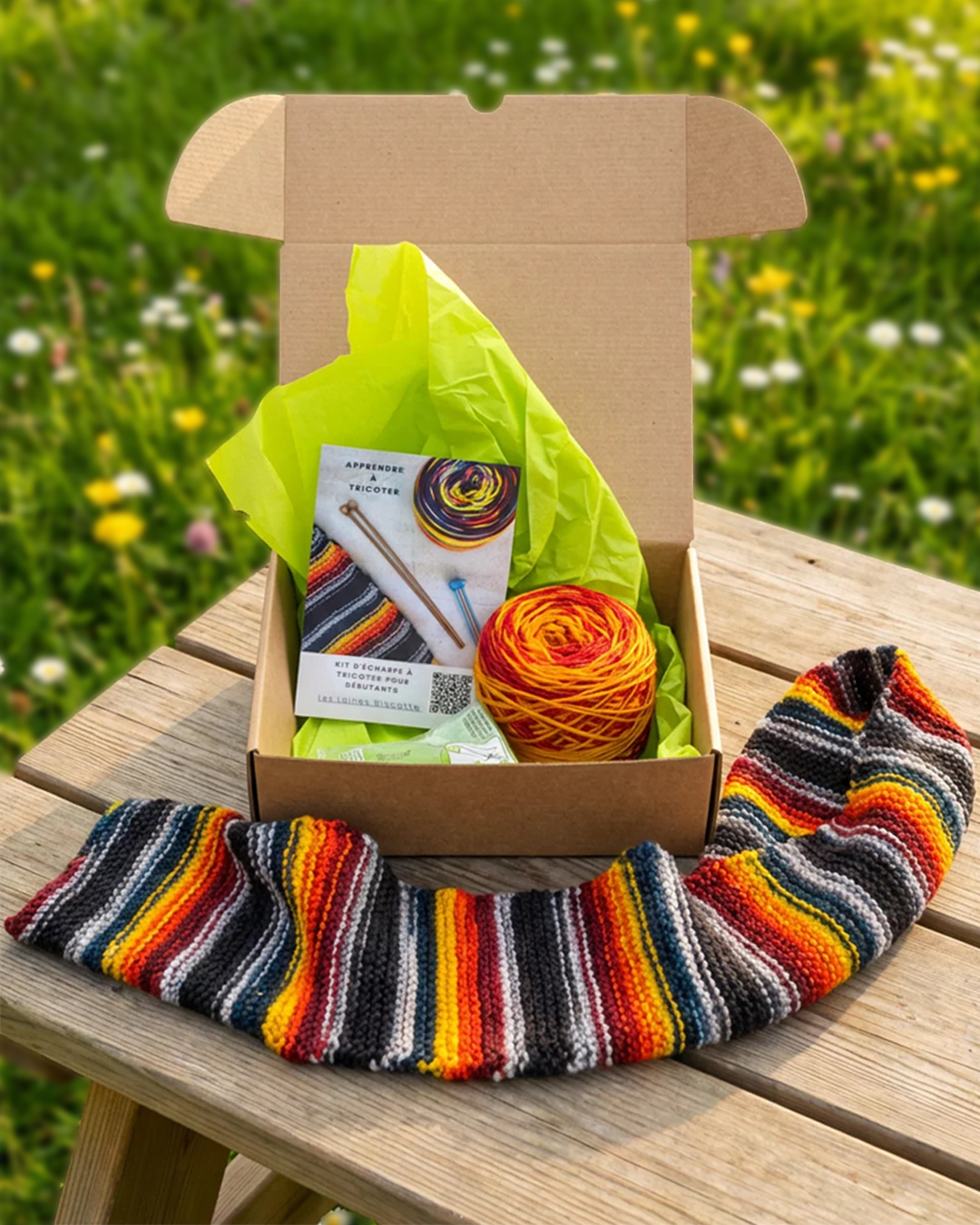 KIT D'ÉCHARPE À TRICOTER POUR DÉBUTANTS