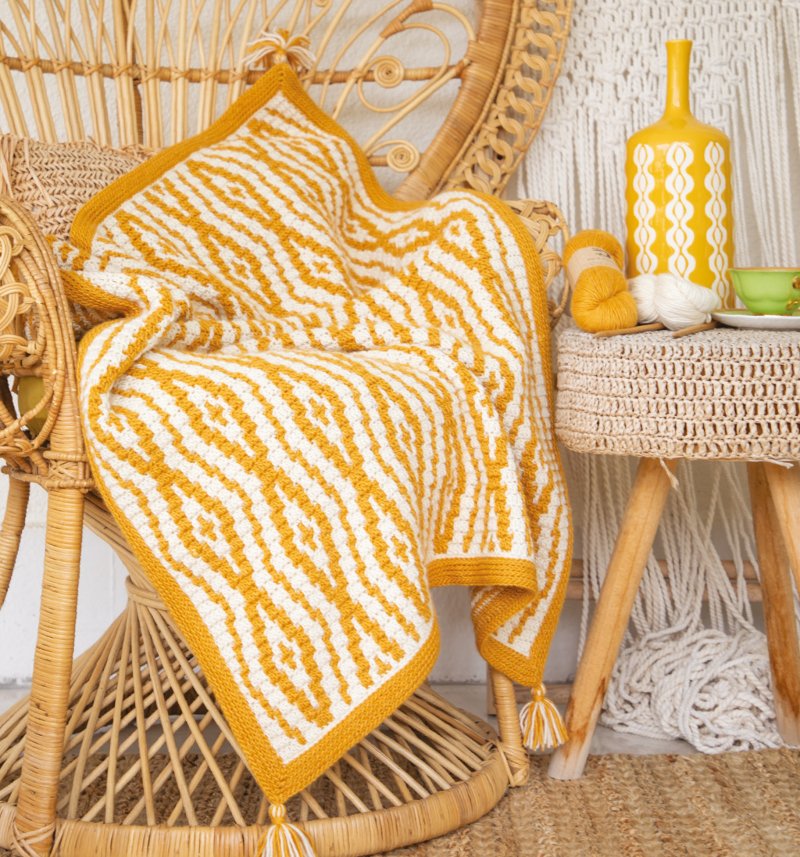 Mosaic Crochet – Les Laines Biscotte Yarns