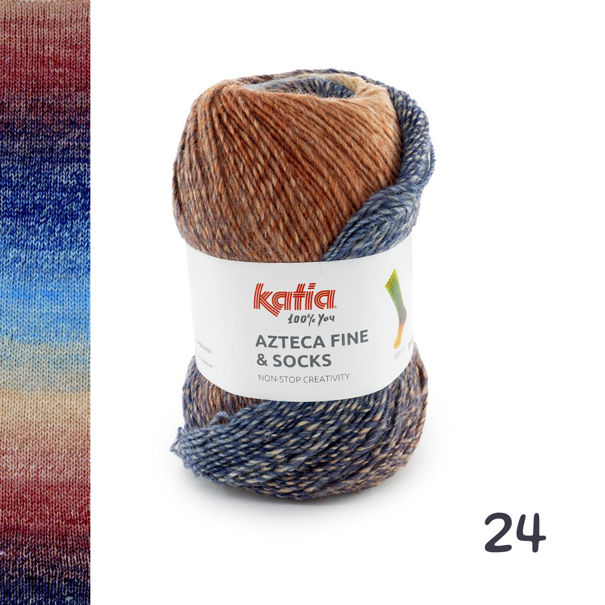 AZTECA FINE & SOCKS - Katia color 24