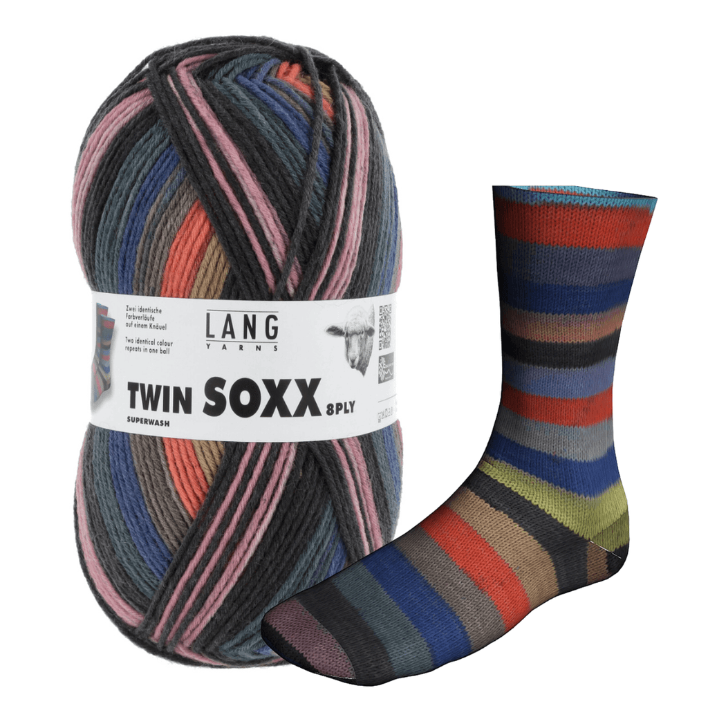 Lang Twin Soxx 8ply - Les Laines Biscotte Yarns