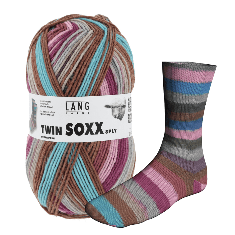 Lang Twin Soxx 8ply - Les Laines Biscotte Yarns