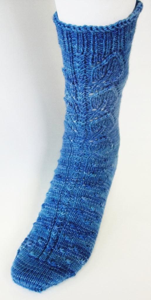 Printemps dans le vent Free Sock Pattern - Les Laines Biscotte Yarns