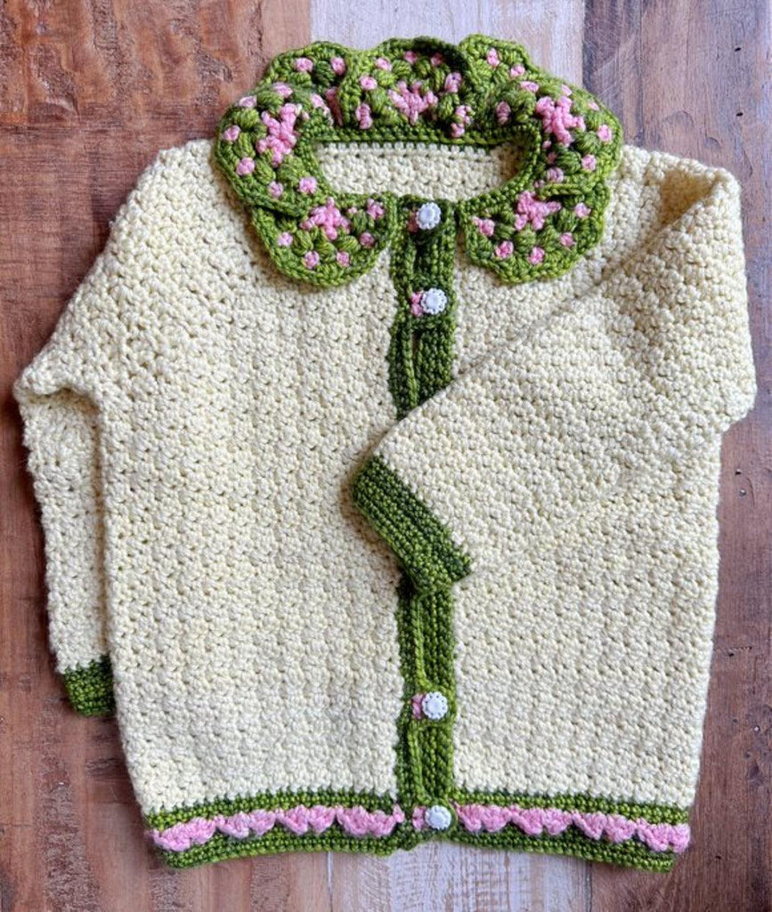 Rainbow Fresh Cardigan Crochet Pattern