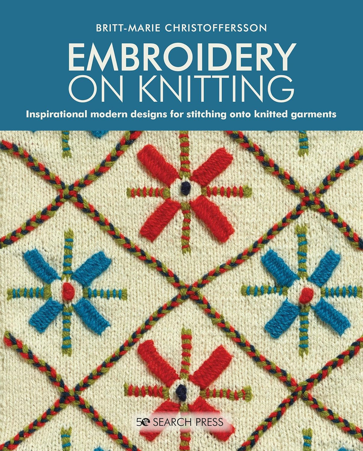 Embroidery On Knitting by Britt-Marie Christoffersson