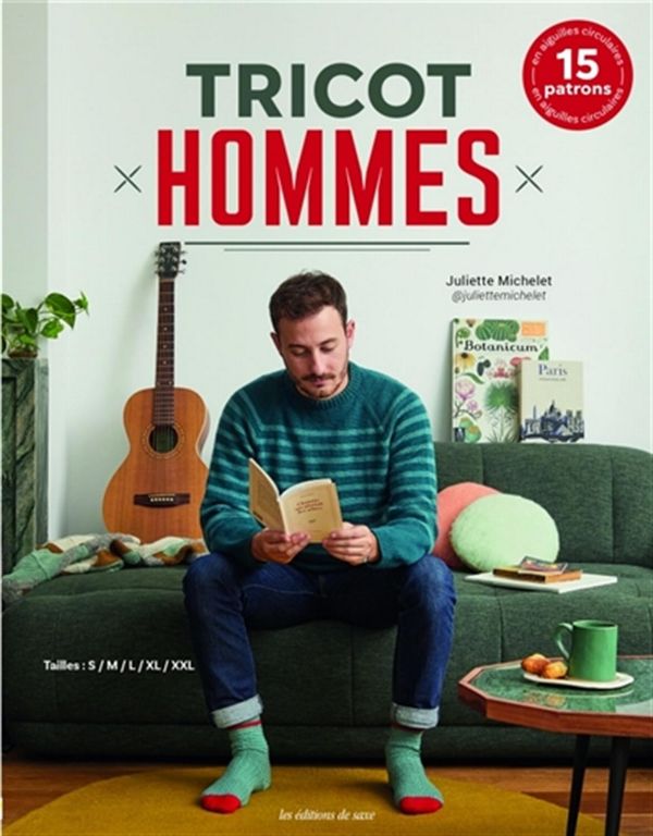 Tricot hommes: 15 patrons en aiguilles circulaires (French Only)