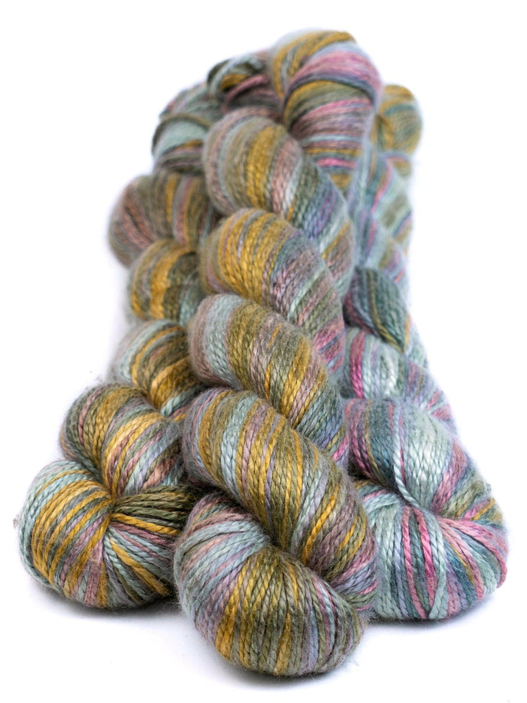Hand-dyed yarn made of silk & Seacell ALGUA MARINA SOUS-BOIS