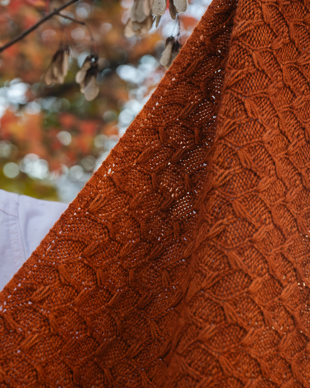 Autumn Shawl - Knitting Pattern and Optional Kit