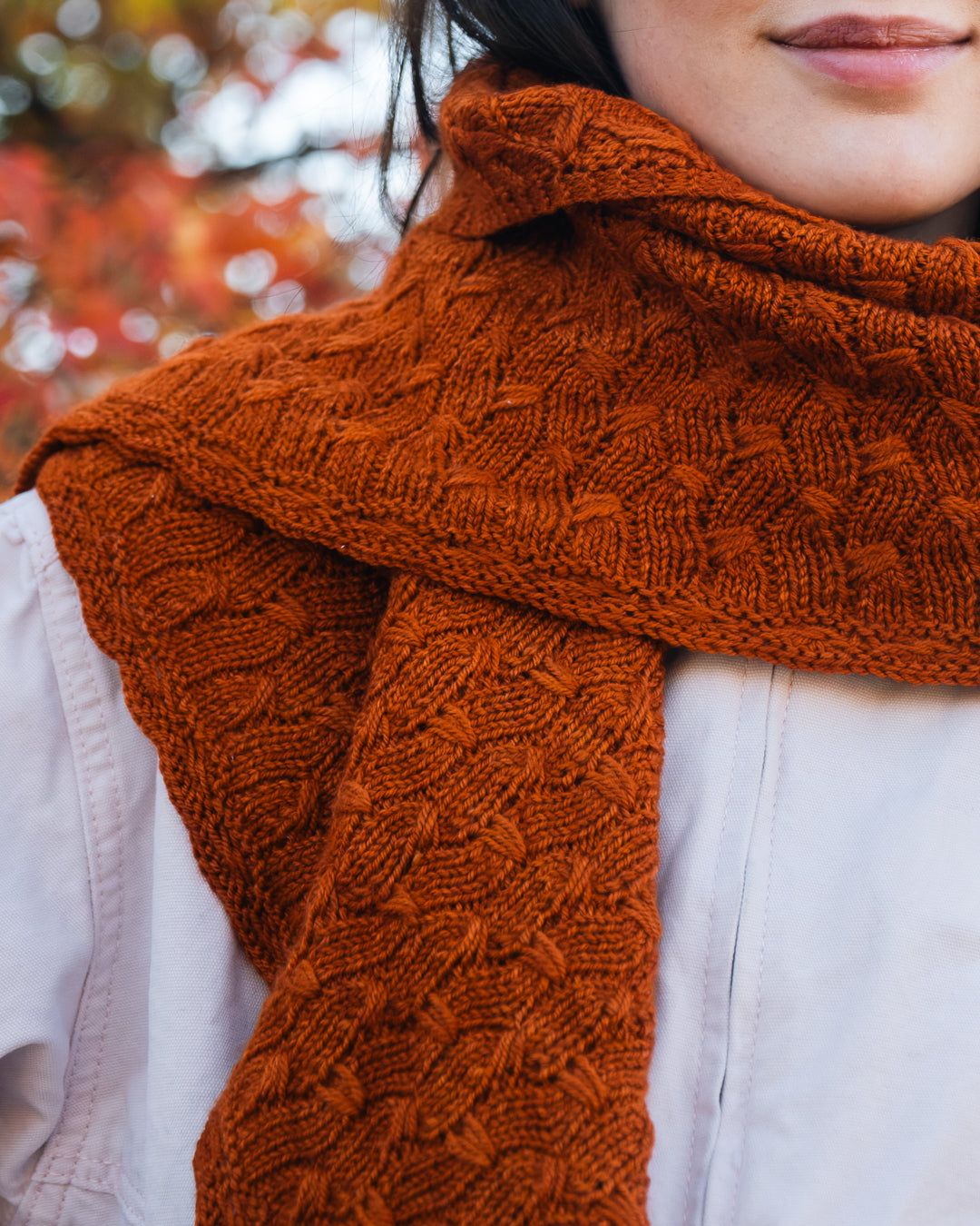 Autumn Shawl - Knitting Pattern and Optional Kit