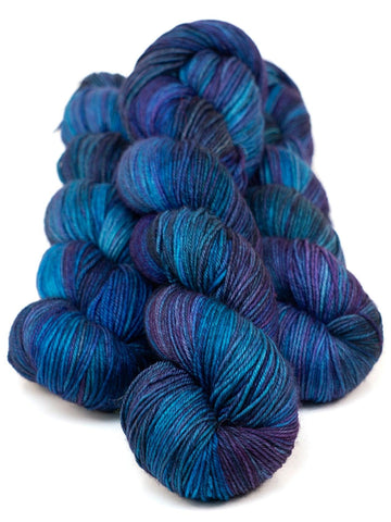 Hand-dyed Sock Yarn - BIS-SOCK KRYPTONIGHT