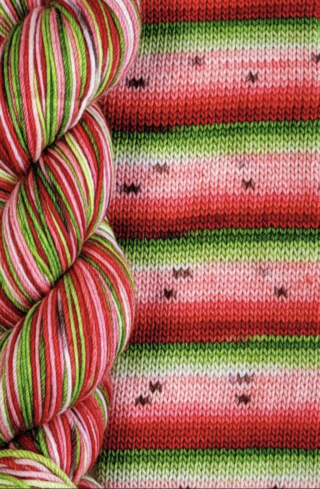 Self-Striping Sock Yarn - BIS-SOCK MELON D'EAU – Les Laines Biscotte Yarns