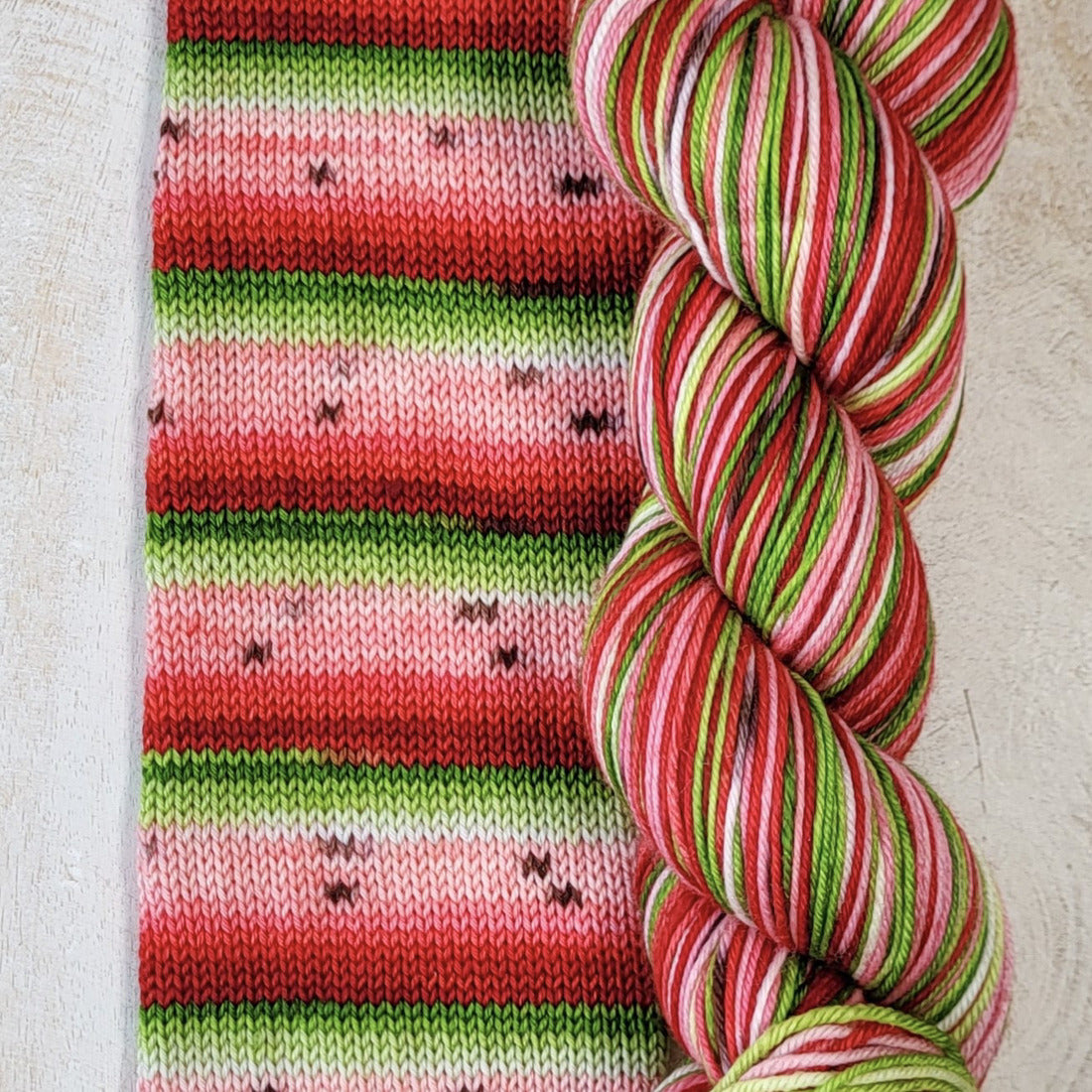 Hand-dyed yarns BIS-SOCK MELON D'EAU