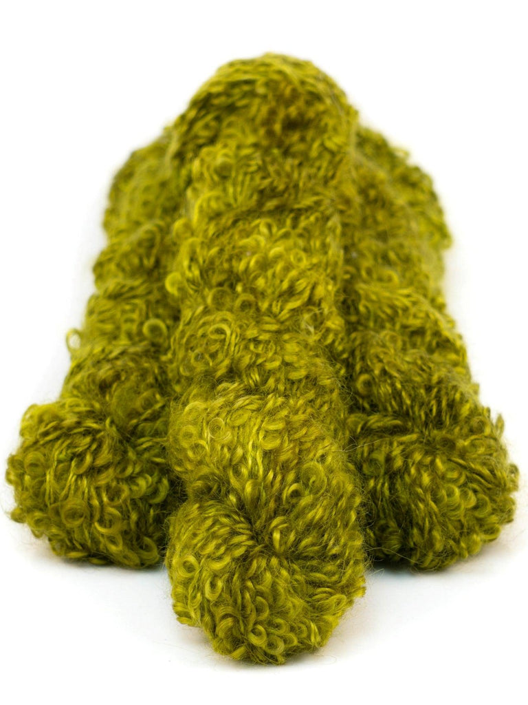 Loopy mohair yarn hand-dyed - BOUCLE MOHAIR ABSINTHE
