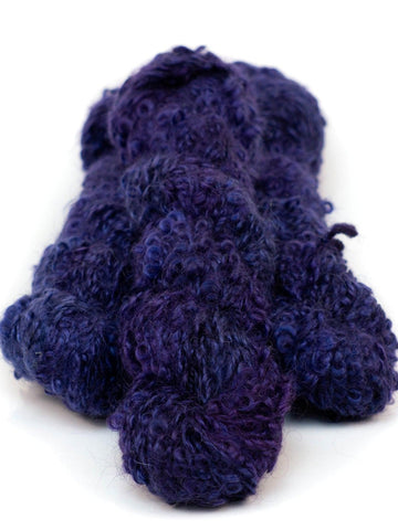 Loopy mohair yarn hand-dyed - BOUCLE MOHAIR MUSIC OF THE NIGHT