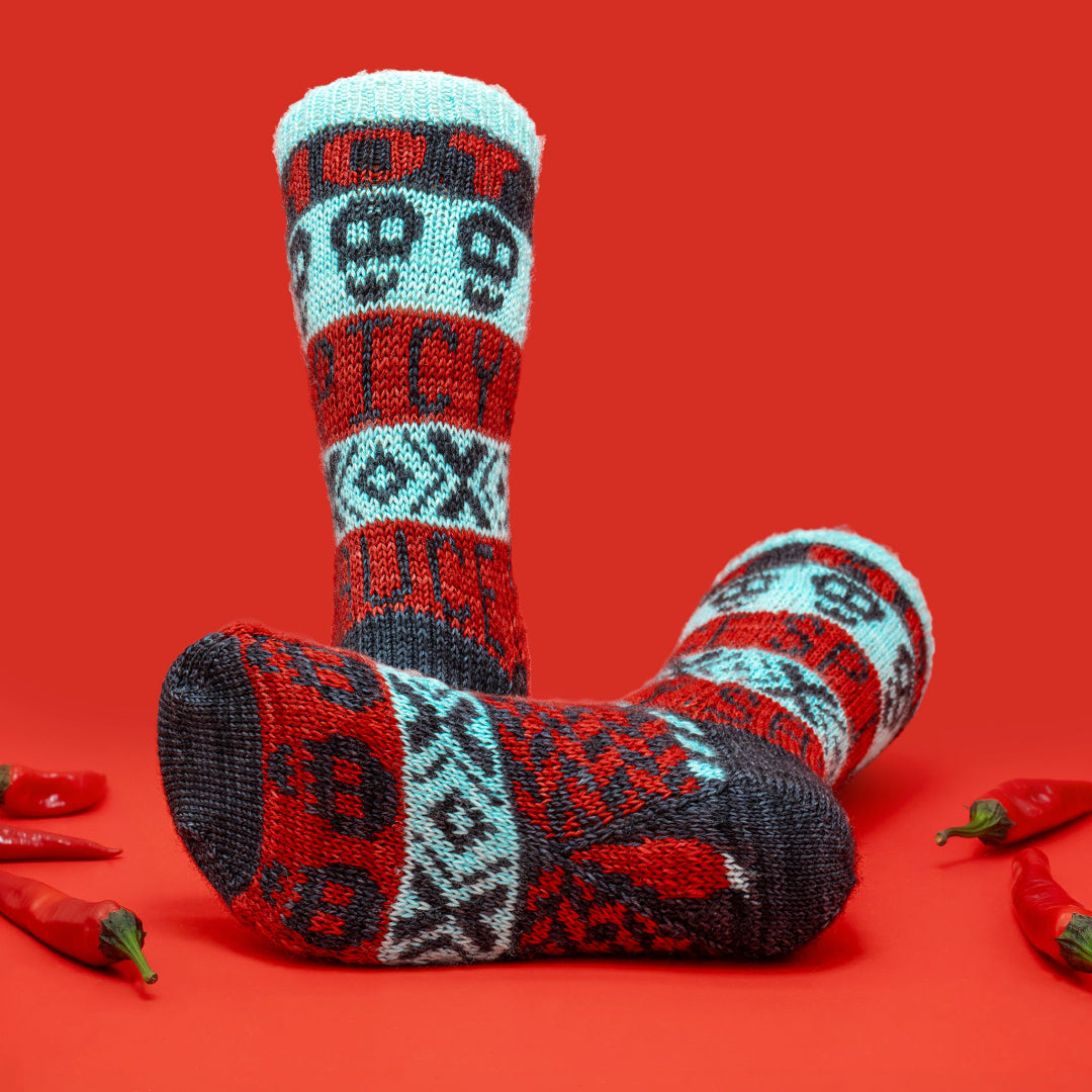 Fou des Sauces Cobar Socks | Knitting Pattern and Optional Limited-Edition Kits