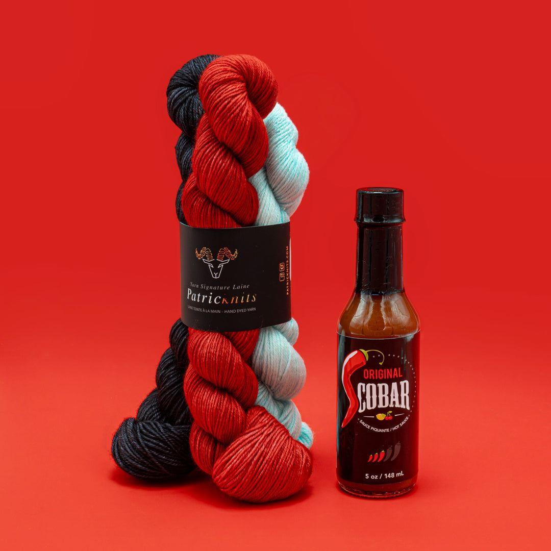 Fou des Sauces Cobar Socks | Knitting Pattern and Optional Limited-Edition Kits