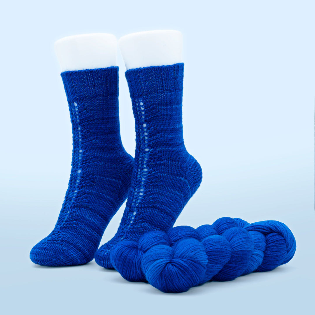 Biggest Fan Socks - Knitting pattern and Optional kit