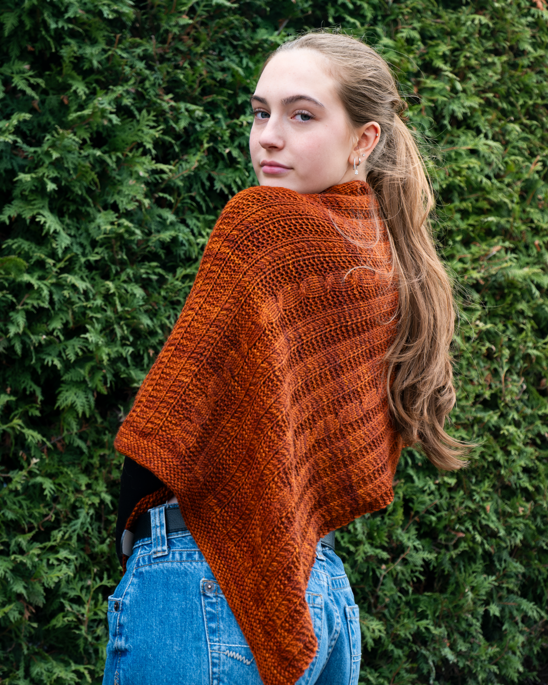 Nouvelle Twist Shawl - Knitting Pattern and Optional Kit
