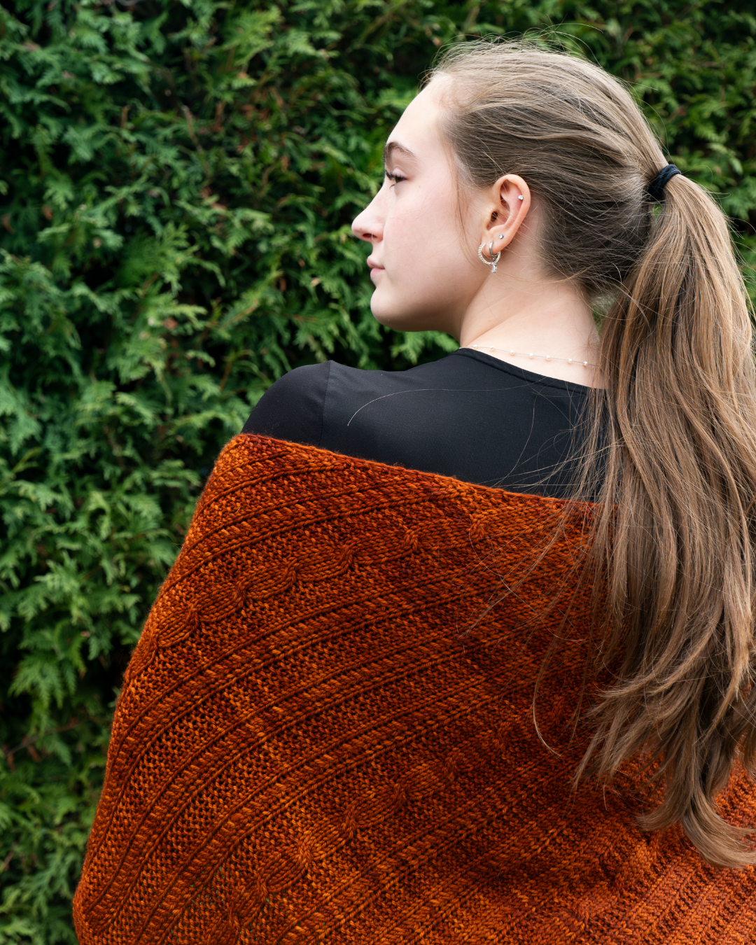 Nouvelle Twist Shawl - Knitting Pattern and Optional Kit