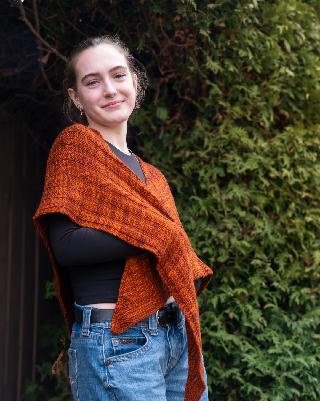 Nouvelle Twist Shawl - Knitting Pattern and Optional Kit