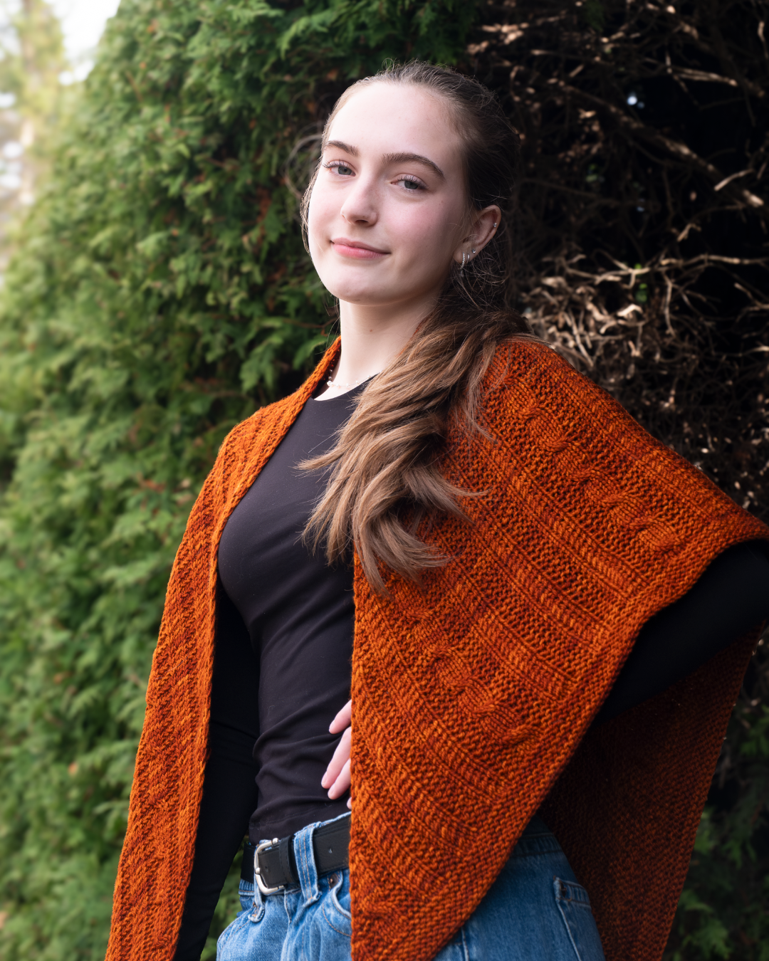 Nouvelle Twist Shawl - Knitting Pattern and Optional Kit