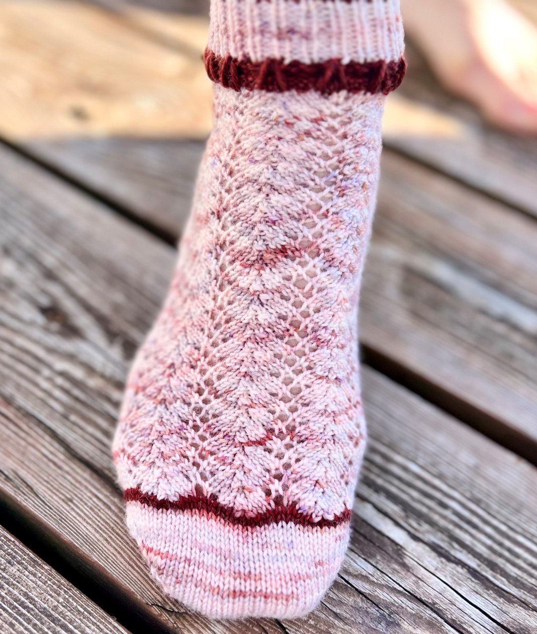 Chaussette Églantine | Knitting Pattern with Optional Kit