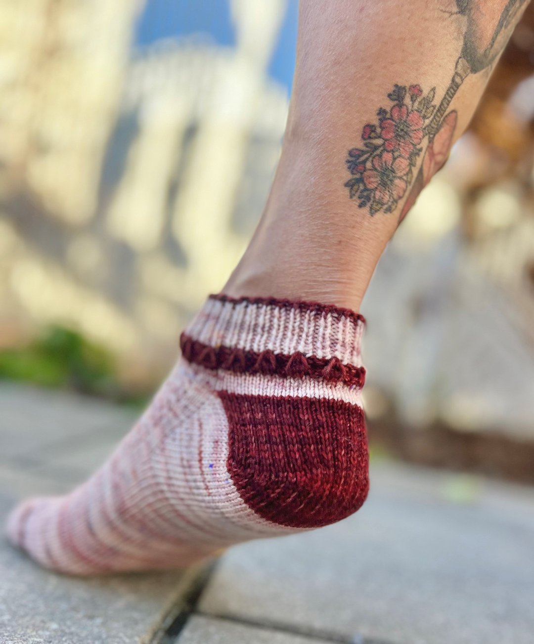 Chaussette Églantine | Knitting Pattern with Optional Kit