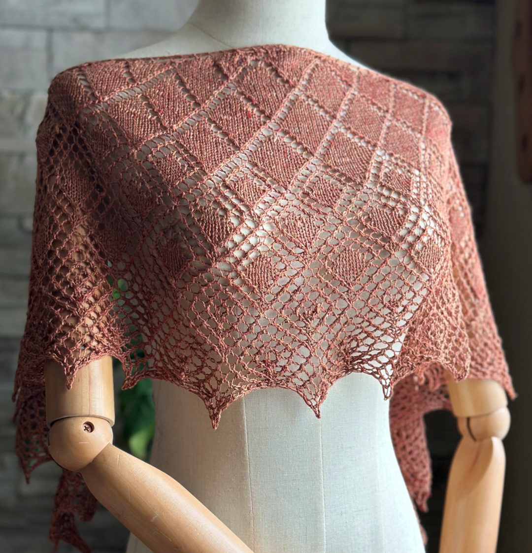 Crystallace Shawl | Knitting Pattern and Optional Kit