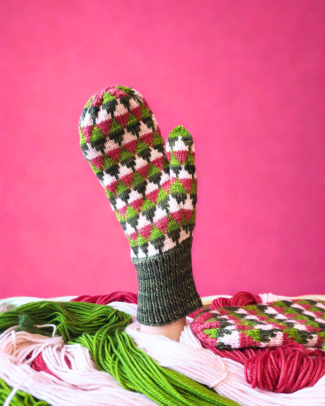 Mitaines Dispersion | Patron de tricot gratuit et kit optionnel