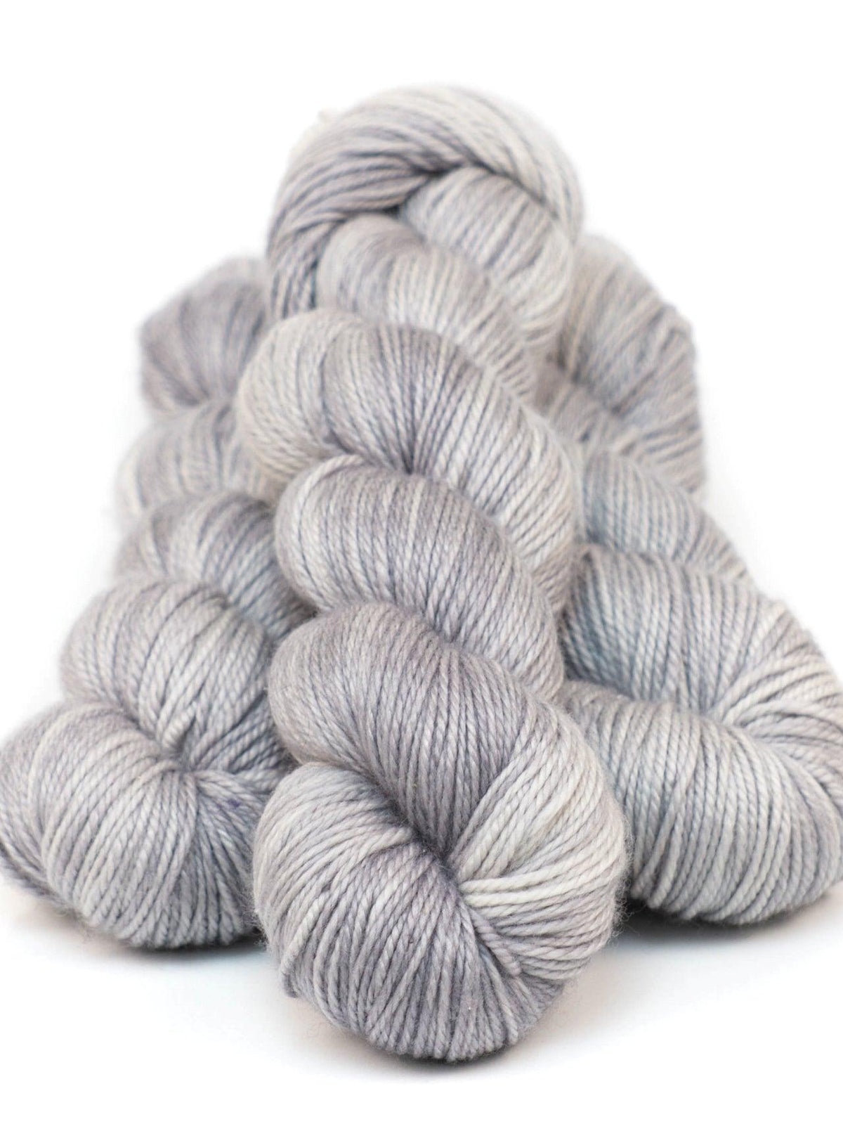 Hand-dyed yarn DK PURE LR METAL DK weight yarn