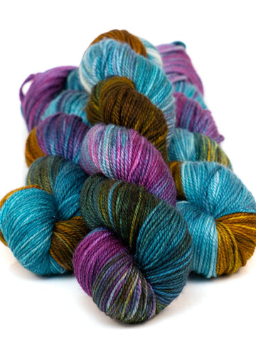 Hand-dyed yarn DK PURE LR SOUS-BOIS DK weight yarn