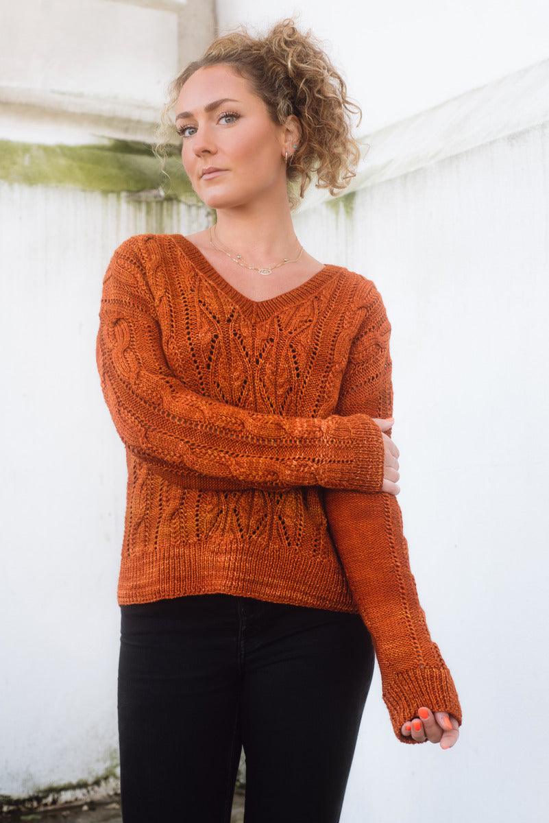 Zenia Sweater | Knitting kit - Les Laines Biscotte Yarns