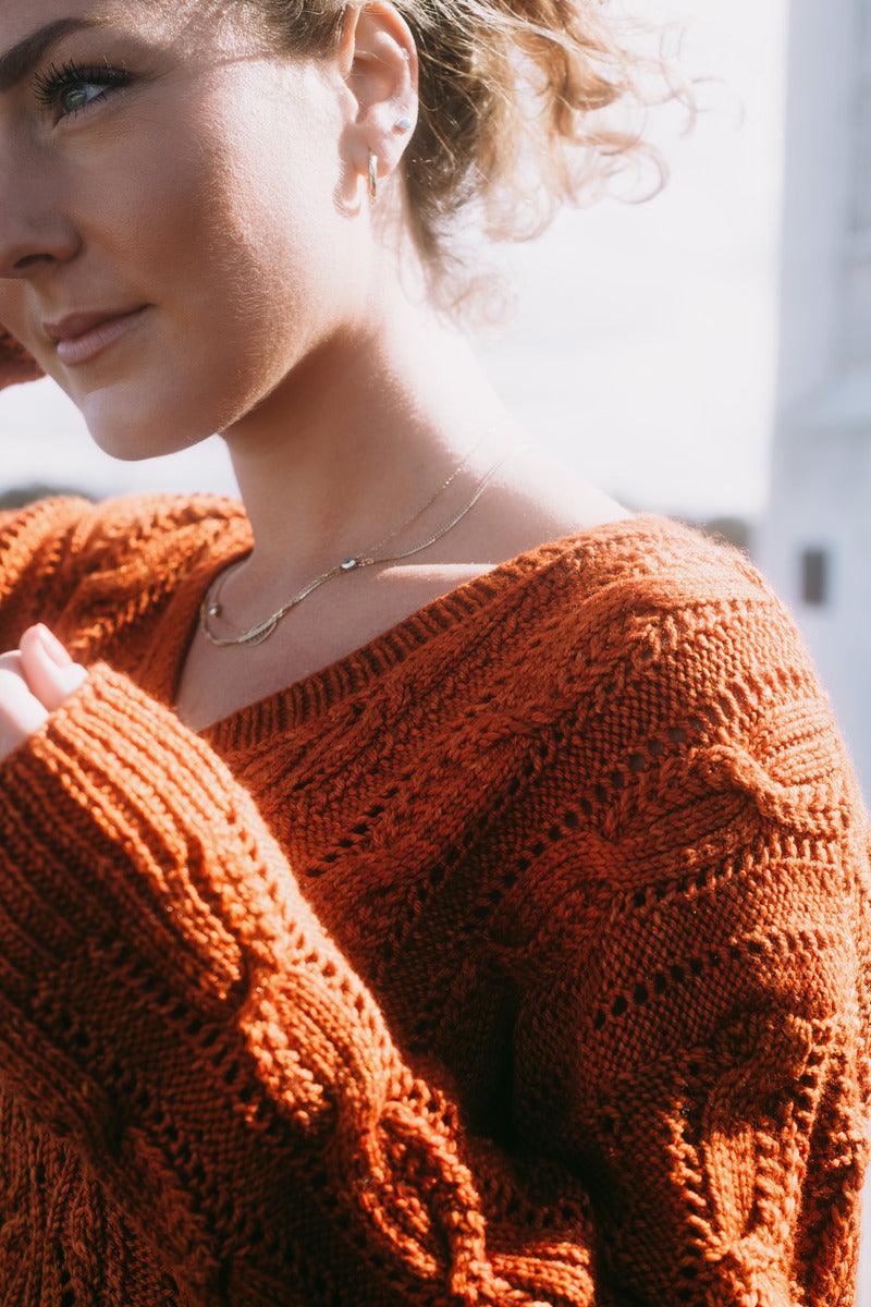 Zenia Sweater | Knitting pattern - Les Laines Biscotte Yarns