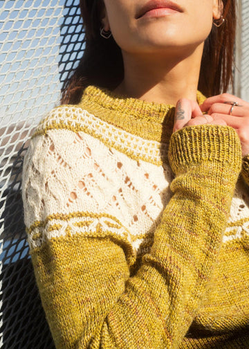 Alice Pullover | Knitting kit - Les Laines Biscotte Yarns