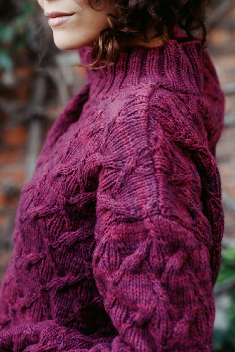 Kelly Sweater | Knitting Pattern with or without yarn – Les Laines ...