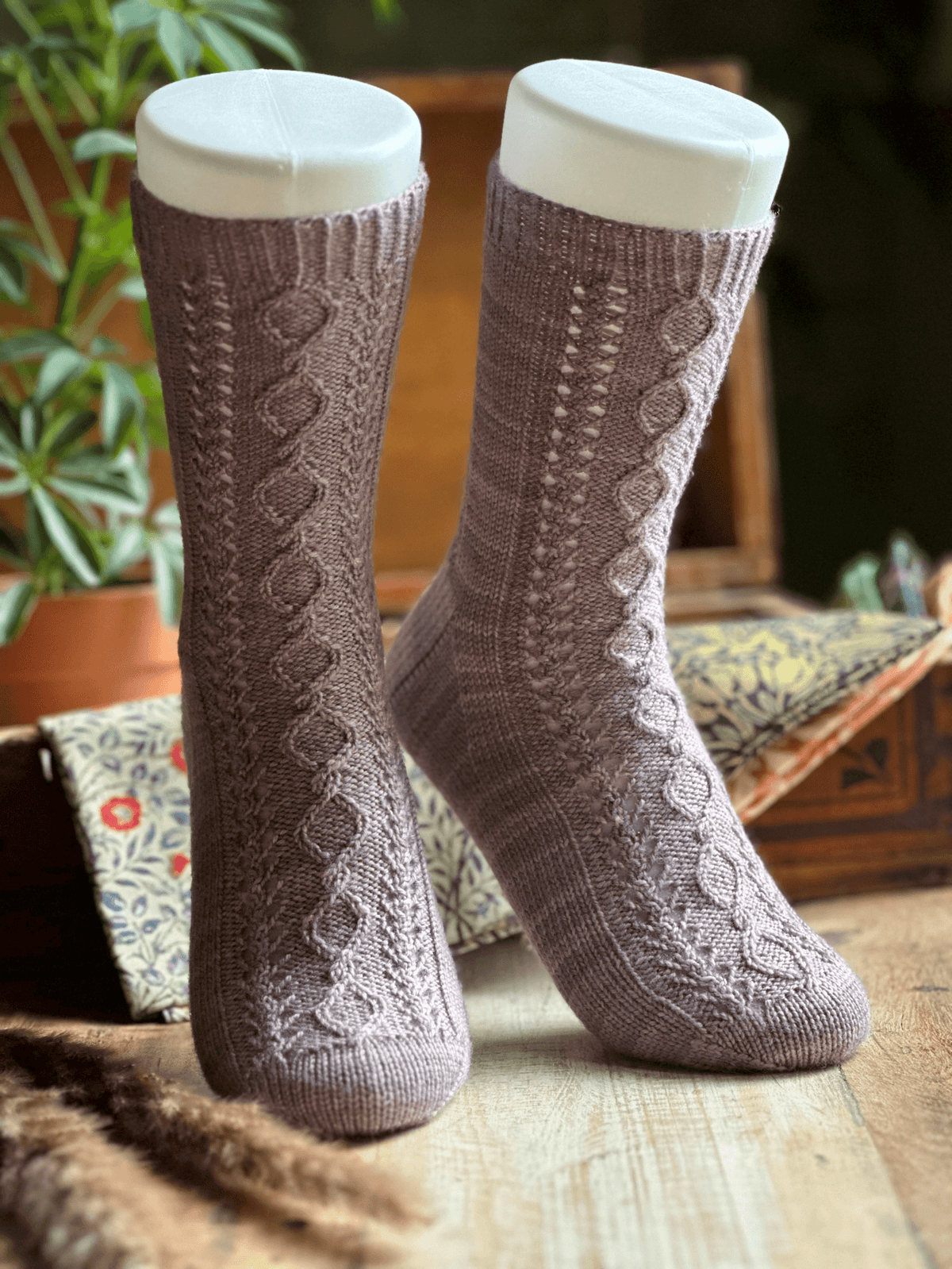 Depth of Field sock pattern