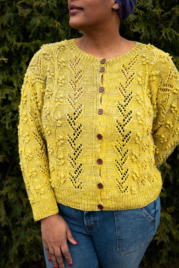 Nektaria Cardigan knitting kit 