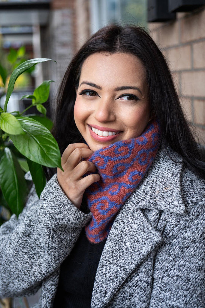 Mirrored Cowl - KNITTING PATTERN - Les Laines Biscotte Yarns