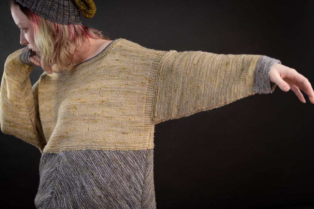 Down To The Stream Pull Oversize free pattern - Les Laines Biscotte Yarns