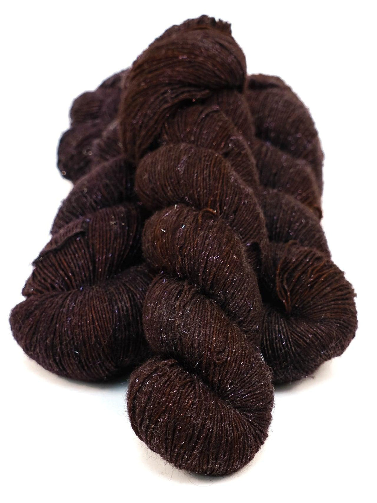 Merino and stellina fingering weight yarn FIZWIZBIZ CHOCOLAT