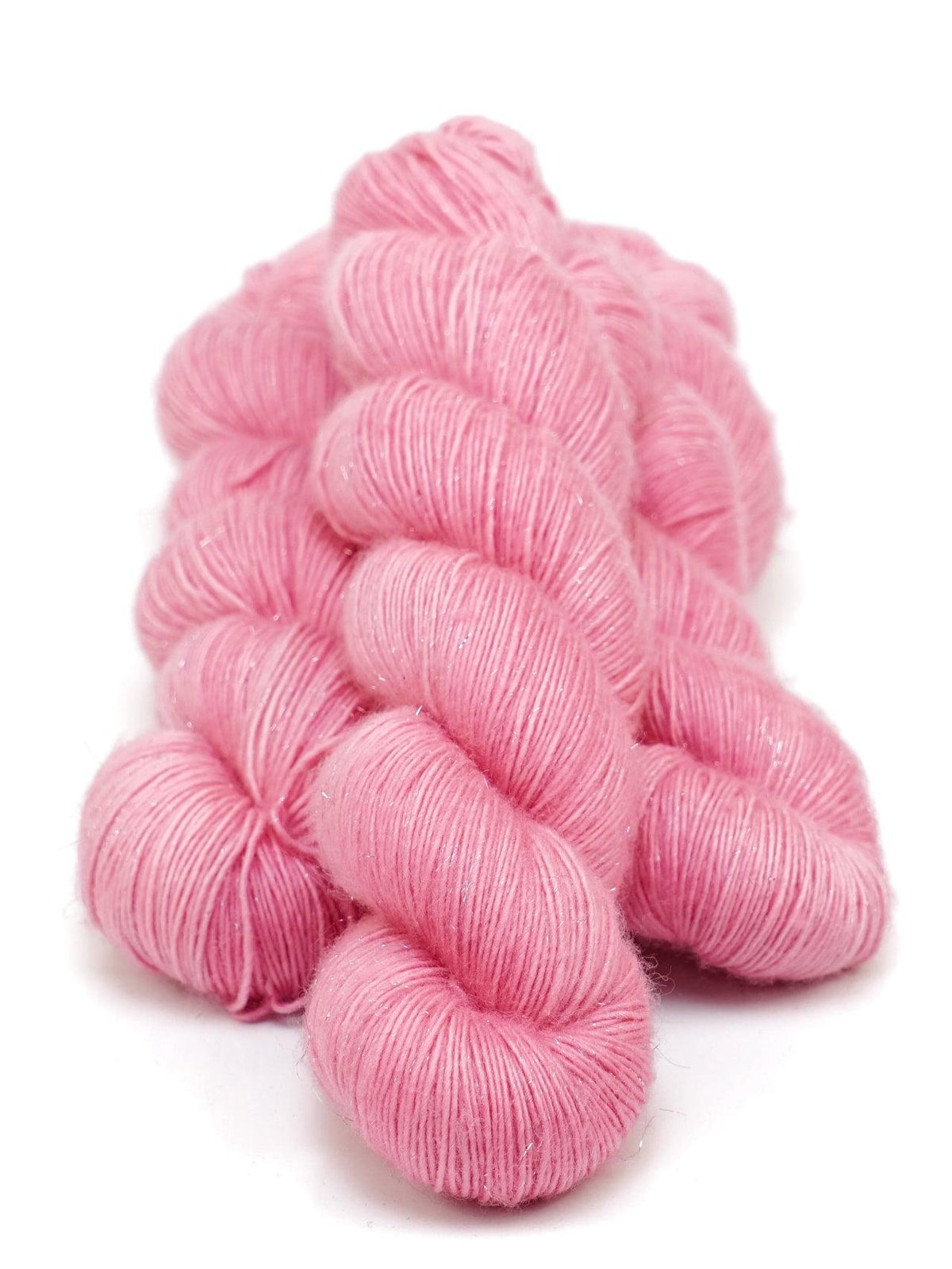 Merino and stellina fingering weight yarn FIZWIZBIZ FRAISE