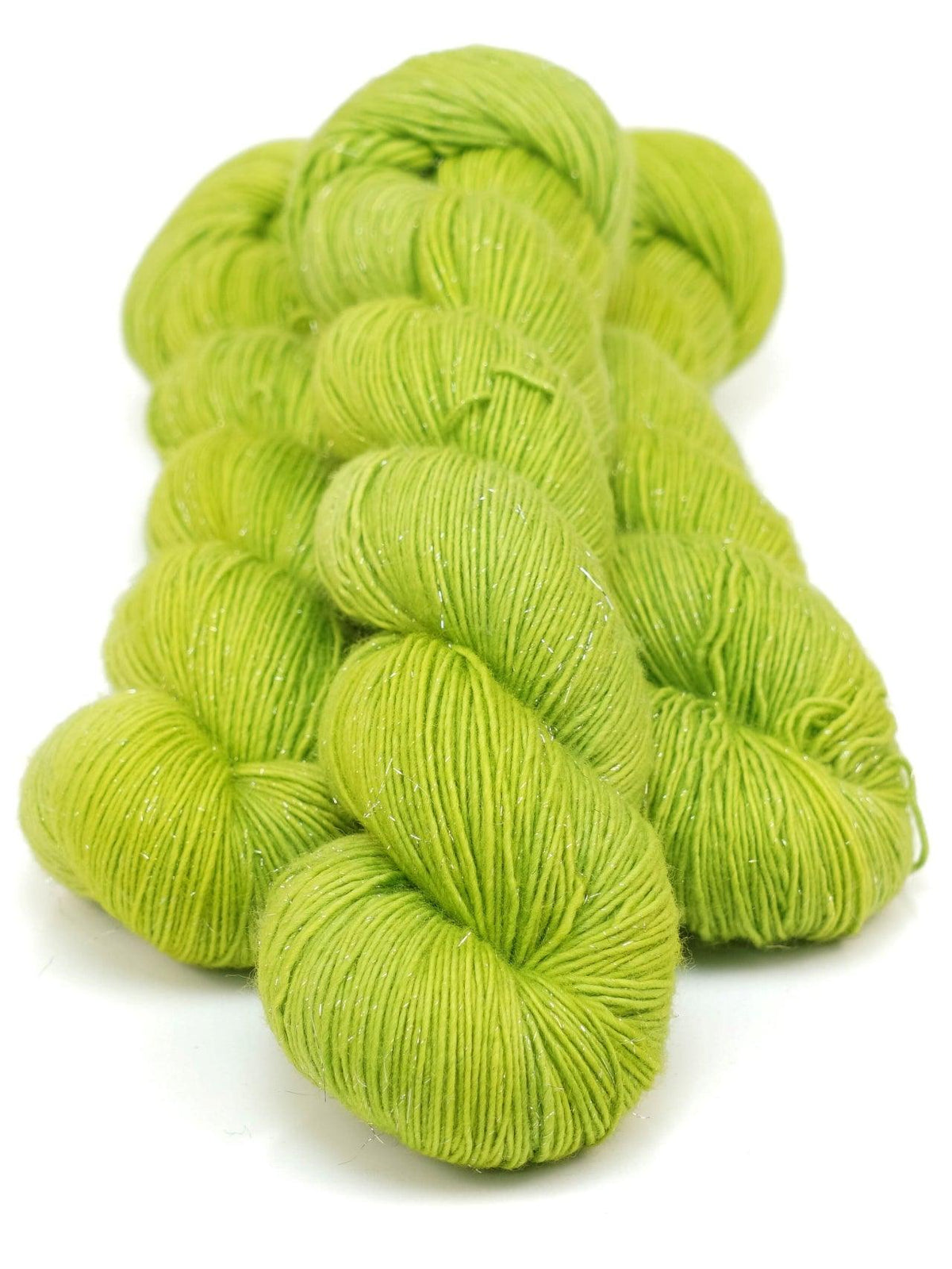 Merino and stellina fingering weight yarn FIZWIZBIZ LIMETTE