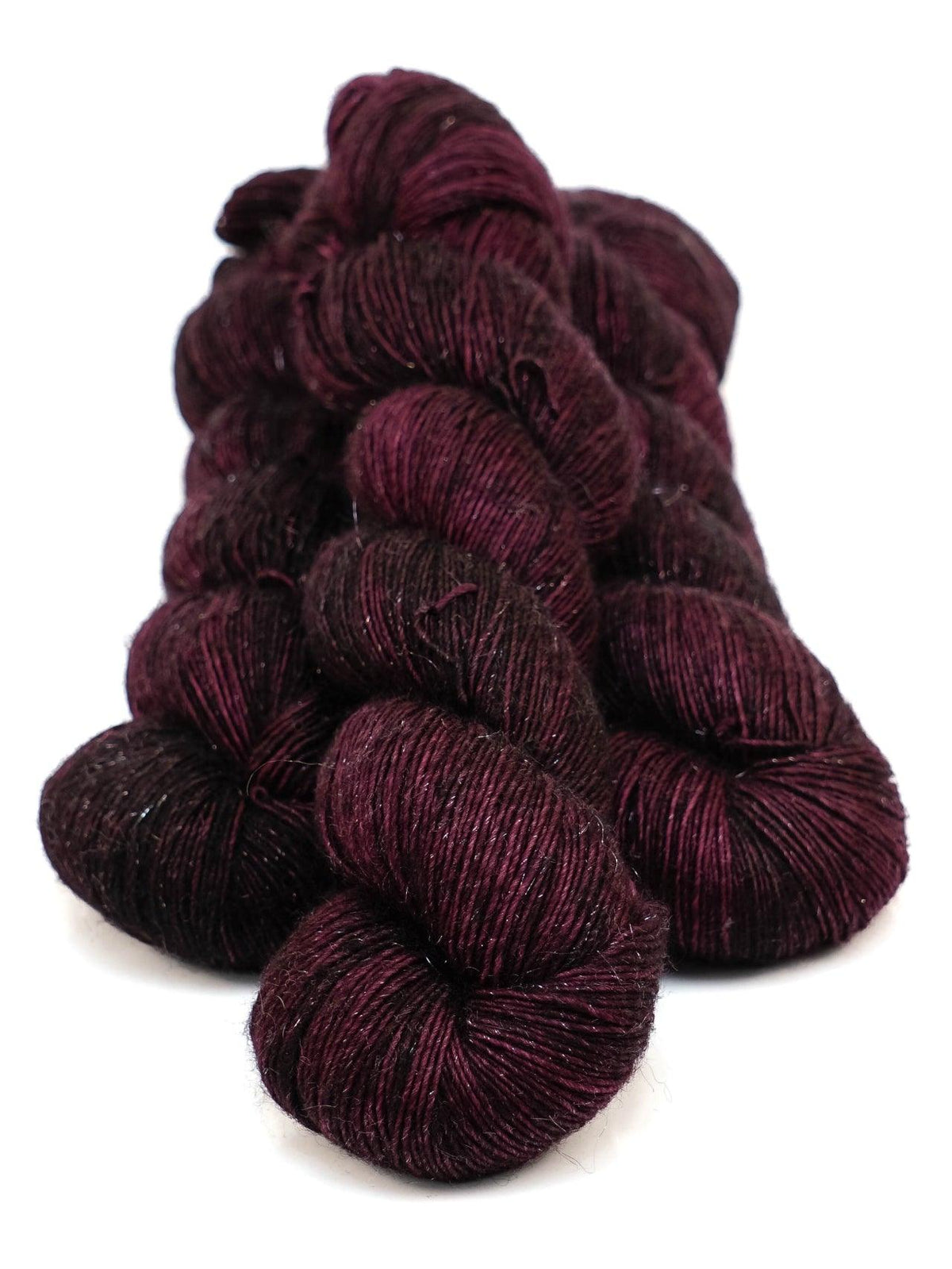 Merino and stellina fingering weight yarn FIZWIZBIZ PRUNEAU